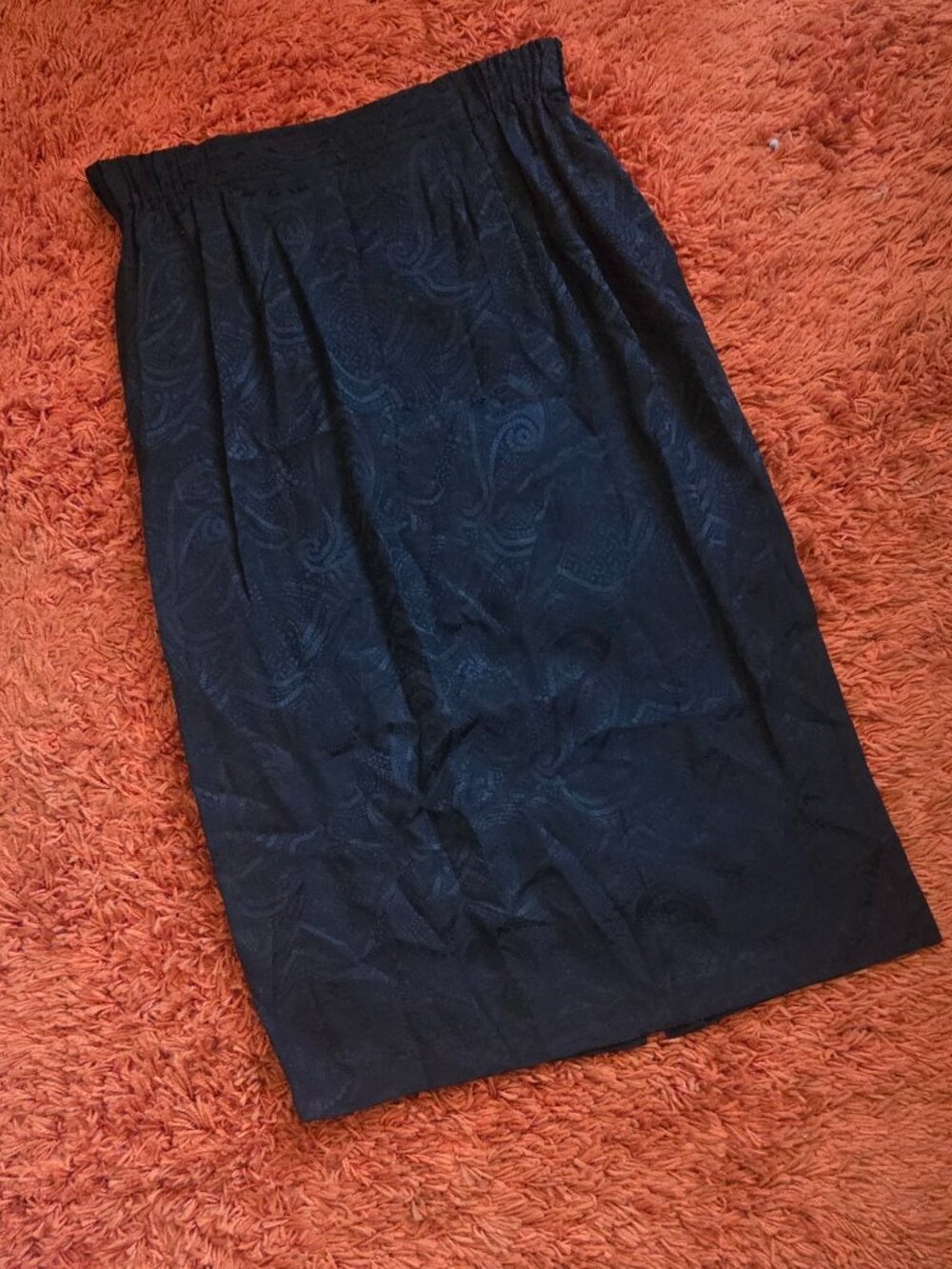 Vintage Jack MulQueen New York Silk Skirt – Women's Size 10 – Black – 100% Silk